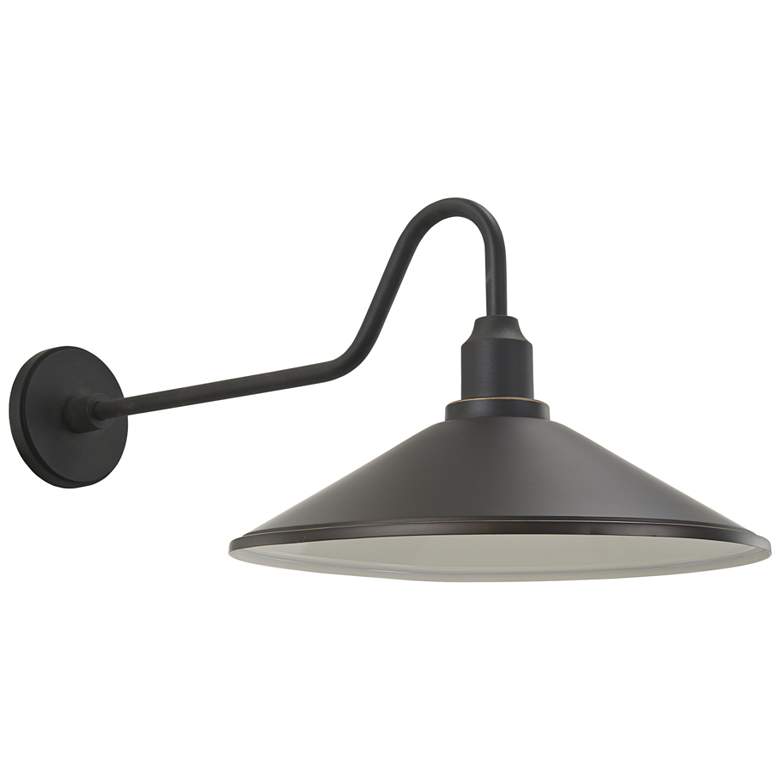 Image 1 RLM Series 13 1/4" Bronze and Black Outdoor Barn Wall Light
