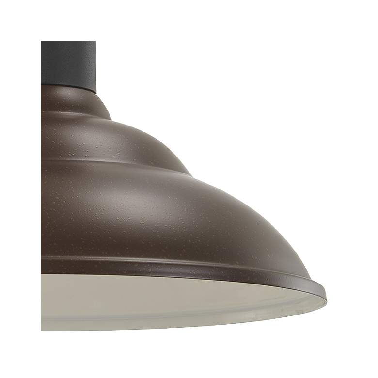 Image 2 RLM Series 13 1/4 inchH Bronze and Black Outdoor Barn Light more views