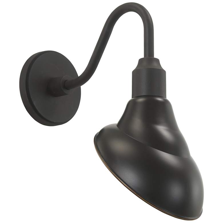 Image 1 RLM Series 17 1/2 inch Bronze and Black Outdoor Barn Wall Light