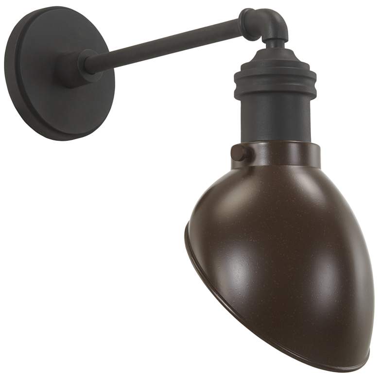 Image 1 RLM Series 17 inch High Bronze and Black Outdoor Barn Light