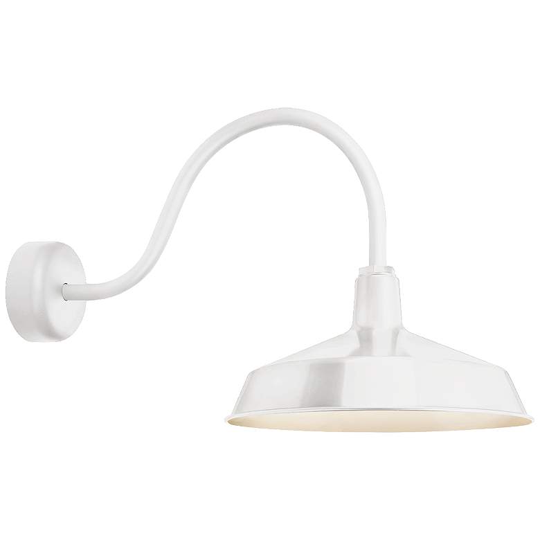 Image 1 RLM Standard 19" High Outdoor Wall Light in Gloss White