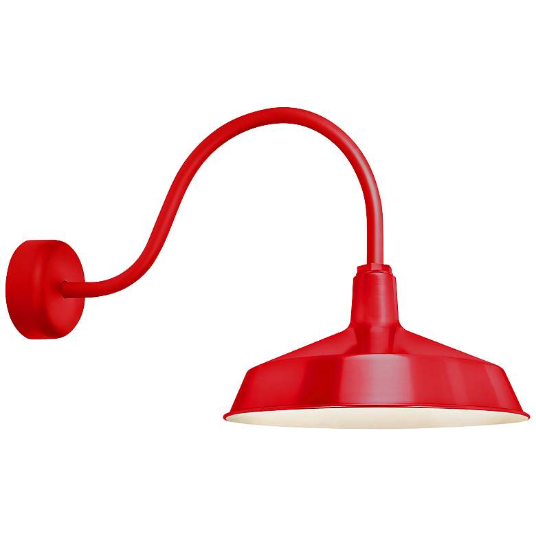 Image 1 RLM Standard 19" High Red Outdoor Wall Light