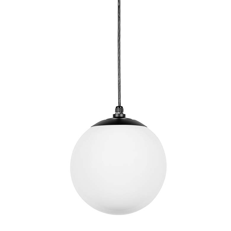 Image 1 Rlm Structure 12" Wide Matte Black Mini Pendant