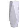 Roa 39.5" Gloss White Floor Resin Vase