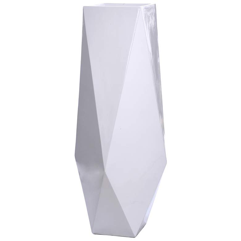 Image 1 Roa Floor Vase - Small - Gloss White