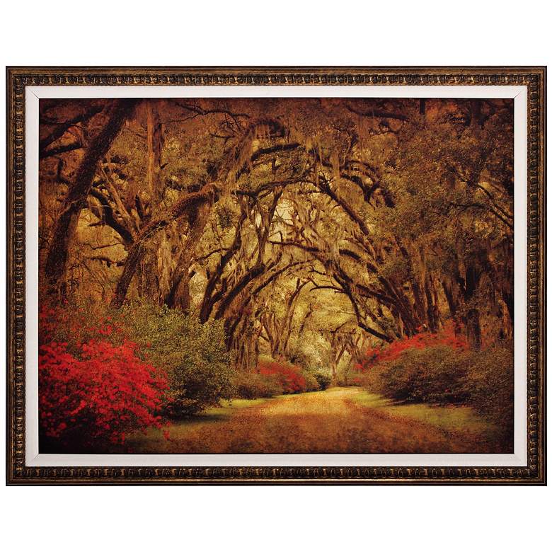 Image 1 Road with Oaks 36 inch Wide Framed Wall Art