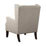 Roan Linen Wingback Button Tufted Accent Chair