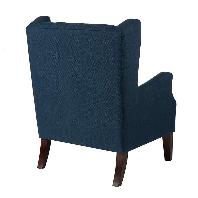 Image 5 Roan Navy Wingback Button Tufted Accent Chair more views