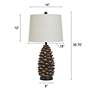 7_Roanoke 30.75" High Acron Rustic Table Lamp more views