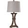 Roanoke Painted Old Wood Banded Post Table Lamp