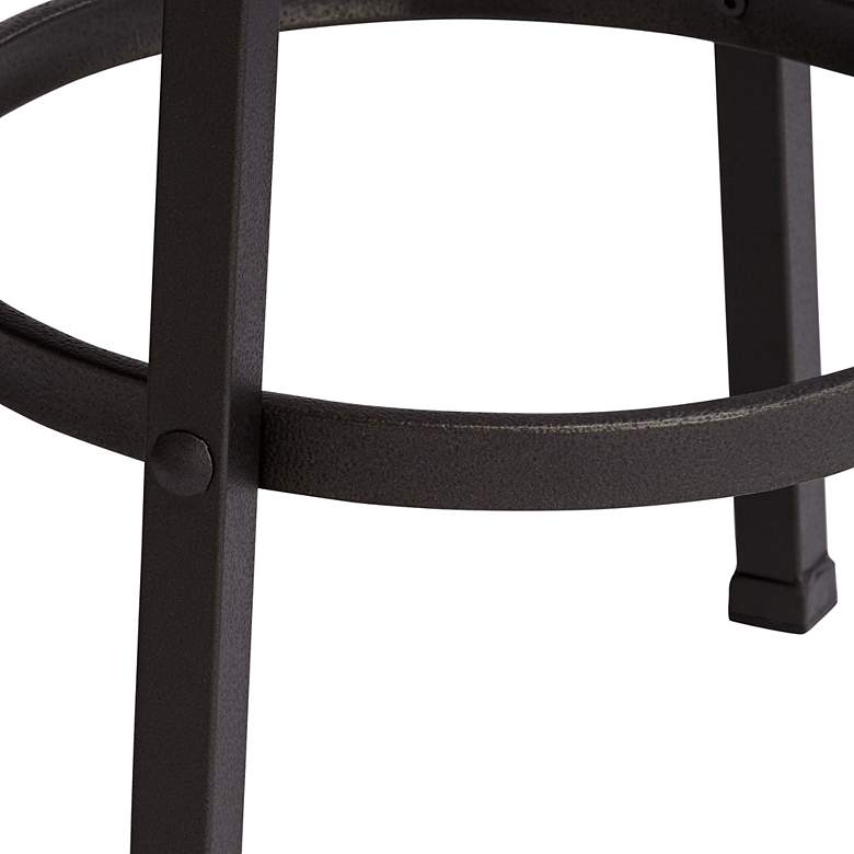 Image 6 Roark Hammered Bronze Swivel Adjustable Stools Set of 2 more views