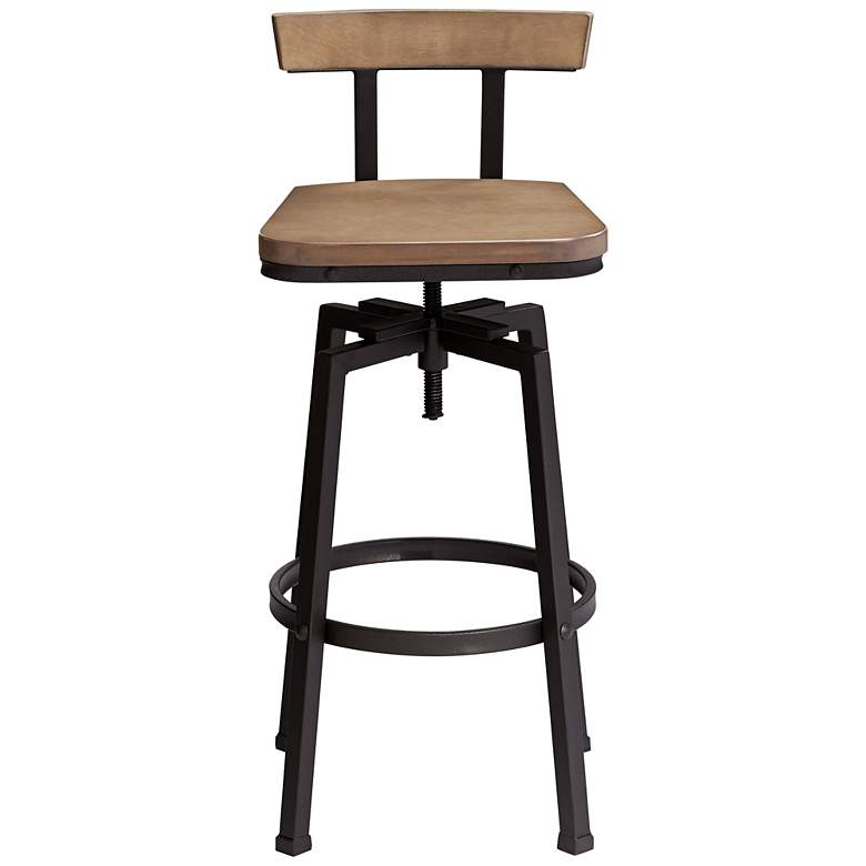 Image 7 Roark Hammered Bronze Swivel Adjustable Stools Set of 2 more views