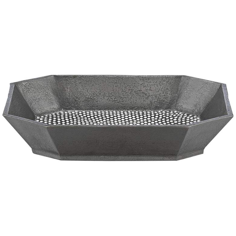 Image 1 Robah 10 inch Wide Graphite Gray Modern Metal Bowl