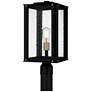 Robbins 1-Light Matte Black Outdoor Post Lantern
