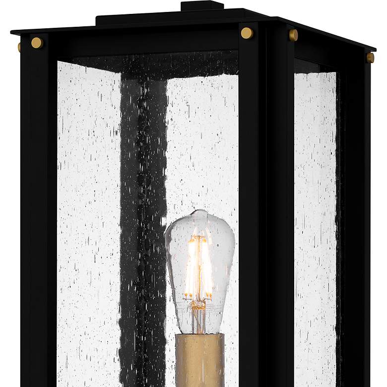 Image 5 Robbins 1-Light Matte Black Outdoor Post Lantern more views