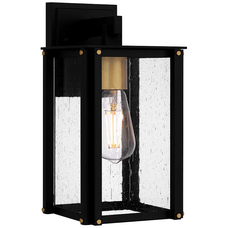 Image 2 Robbins 1-Light Matte Black Outdoor Wall Lantern