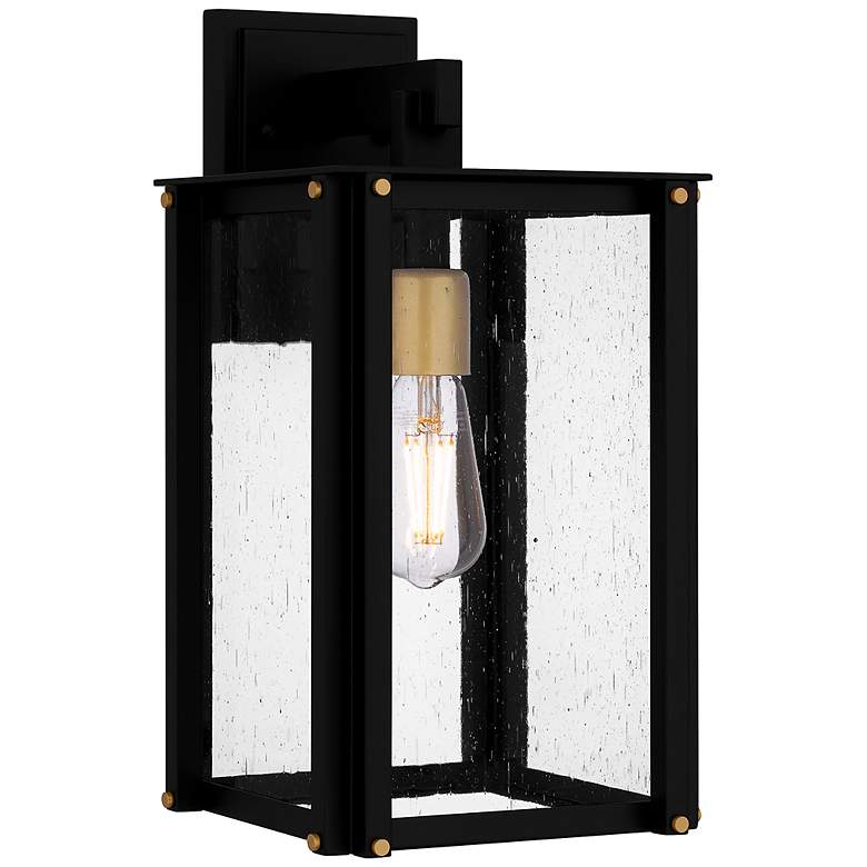 Image 1 Robbins 1-Light Matte Black Outdoor Wall Lantern