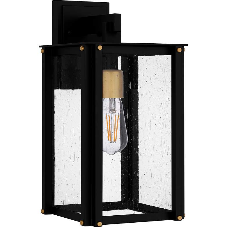 Image 2 Robbins 1-Light Matte Black Outdoor Wall Lantern more views