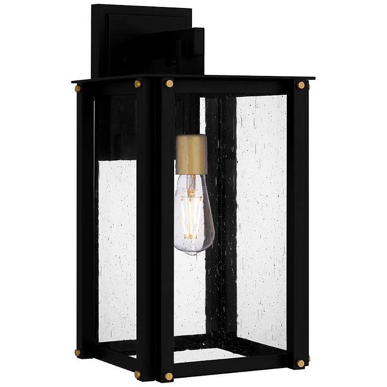 Image 1 Robbins 1-Light Matte Black Outdoor Wall Lantern
