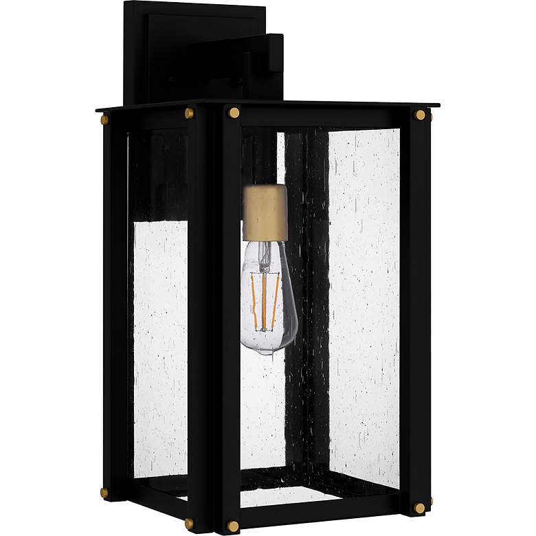 Image 2 Robbins 1-Light Matte Black Outdoor Wall Lantern more views