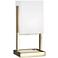 Robert Abbey 13" High Nikole Modern Brass Rectangle Accent Lamp