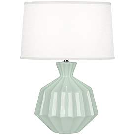 Image1 of Robert Abbey 17 3/4"H Orion Celadon Ceramic Accent Lamp