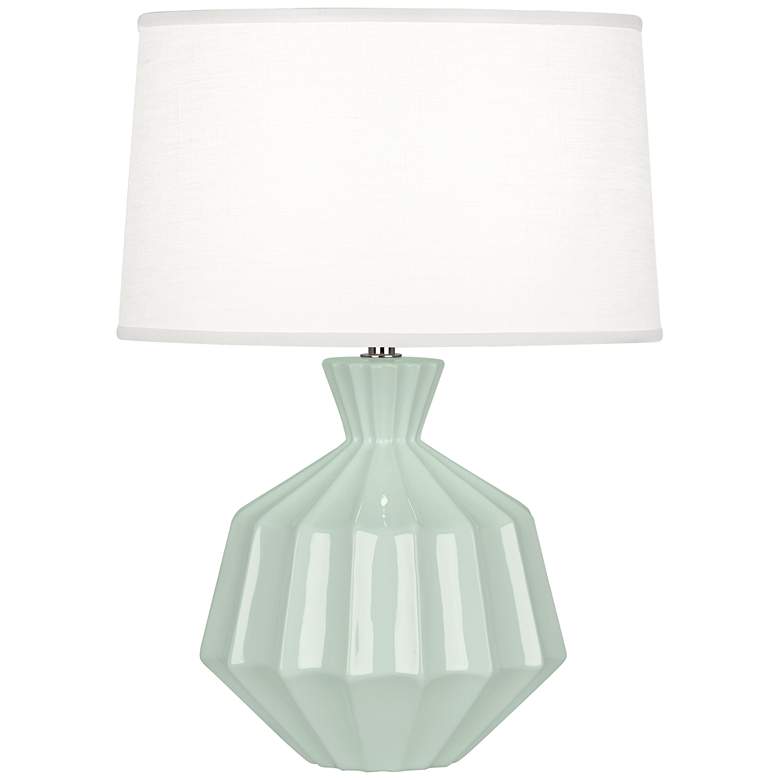 Image 1 Robert Abbey 17 3/4 inchH Orion Celadon Ceramic Accent Lamp