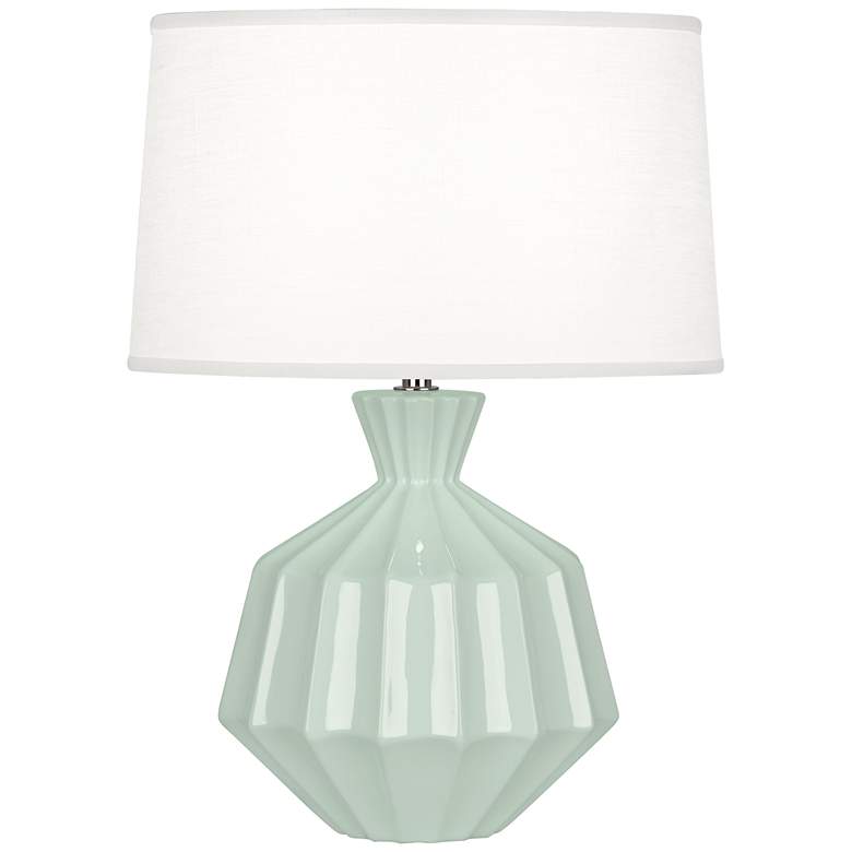 Image 1 Robert Abbey 17 3/4"H Orion Celadon Ceramic Accent Lamp