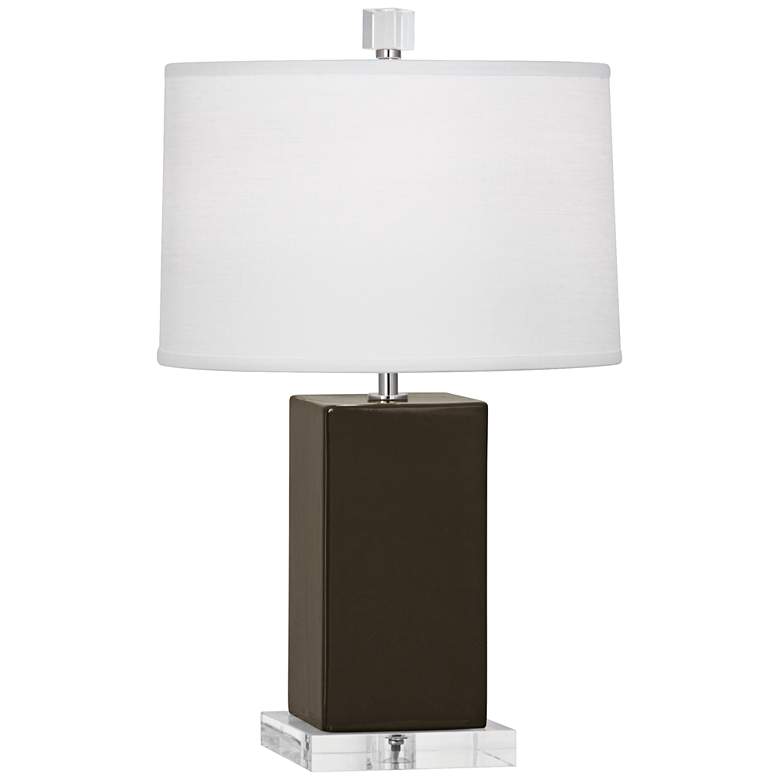 Image 1 Robert Abbey 19 /14"H Harvey Brown Tea Ceramic Accent Lamp