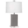 Robert Abbey 19 1/4"H Harvey Smoky Taupe Ceramic Accent Lamp