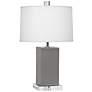 Robert Abbey 19 1/4" High Harvey Smoky Taupe Ceramic Accent Lamp