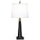 Robert Abbey 21 1/4" High Florence Black Marble Table Lamp