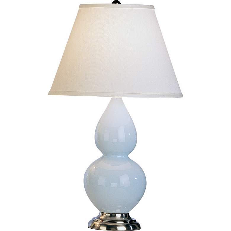 Image 1 Robert Abbey 22 3/4" Silver and Light Blue Ceramic Table Lamp