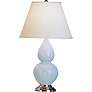 Robert Abbey 22 3/4" Silver and Light Blue Ceramic Table Lamp