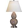 Robert Abbey 22 3/4" Silver and Taupe Brown Ceramic Table Lamp