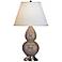 Robert Abbey 22 3/4" Silver and Taupe Brown Ceramic Table Lamp