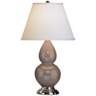 Robert Abbey 22 3/4" Taupe Ceramic and Silver Table Lamp