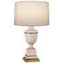 1_Robert Abbey 24" High Annika Cream Blush and Brass Table Lamp