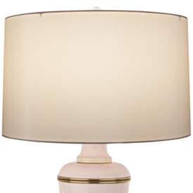 Image2 of Robert Abbey 24" High Annika Cream Blush and Brass Table Lamp more views