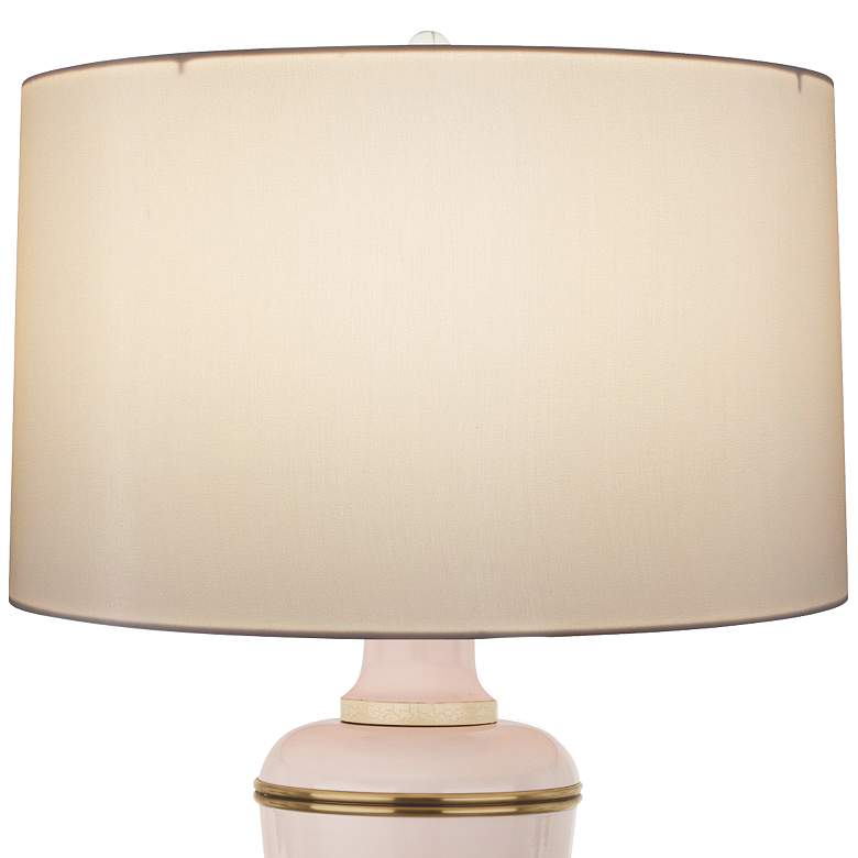 Image 2 Robert Abbey 24" High Annika Cream Blush and Brass Table Lamp more views