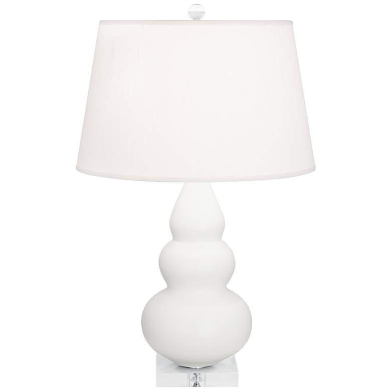 Image 1 Robert Abbey 24" High Matte Lily White Triple Gourd Accent Lamp
