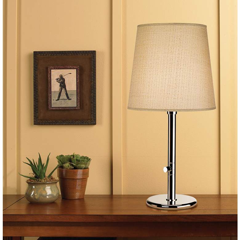 Image 1 Robert Abbey 28 3/4" Table and Polished Nickel Modern Table Lamp