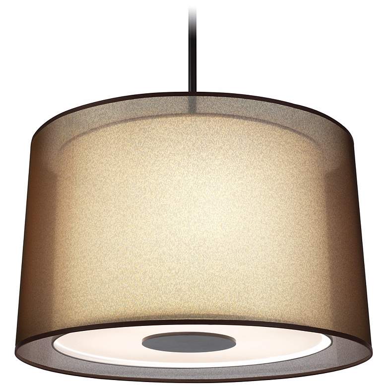 Image 2 Robert Abbey 29" Wide Saturina Bronze Pendant Chandelier