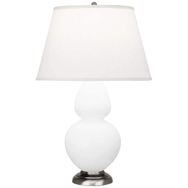 Image 1 Robert Abbey 31" High Matte Lily White Double Gourd Table Lamp