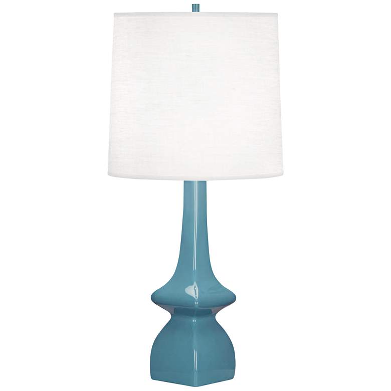 Image 1 Robert Abbey 31"Jasmine Steel Blue Modern Ceramic Table Lamp