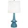 Robert Abbey 31"Jasmine Steel Blue Modern Ceramic Table Lamp