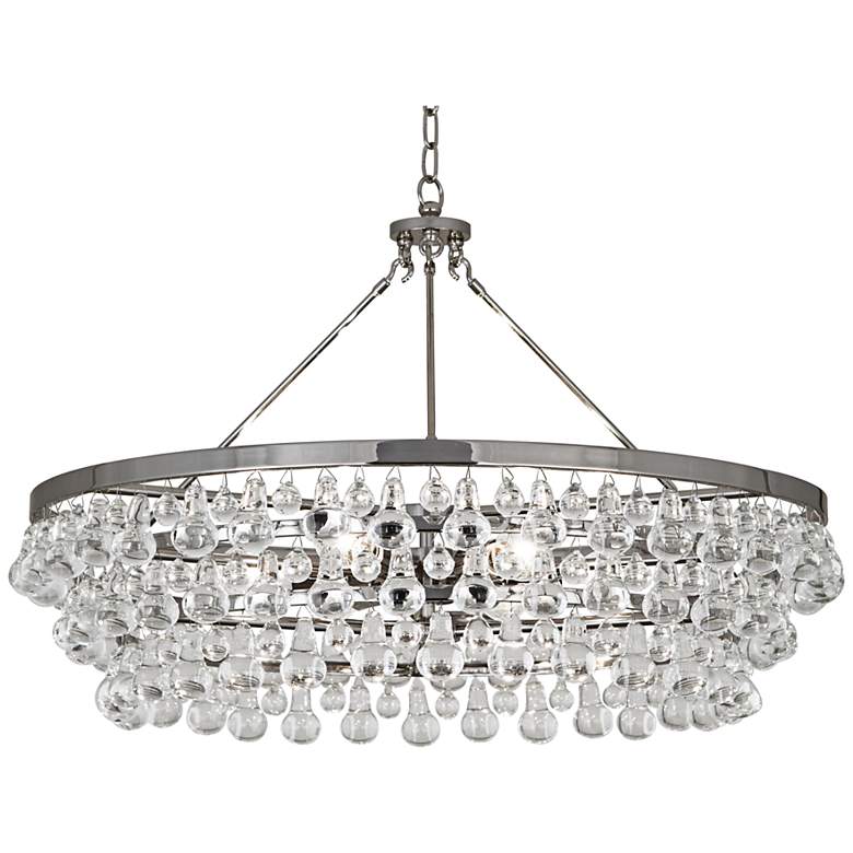 Image 2 Robert Abbey 35"W Bling 6-Light Large Crystal Chandelier