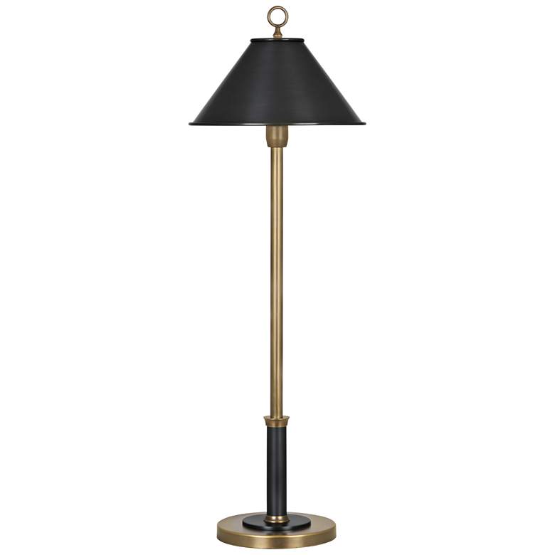 Image 2 Robert Abbey Aaron 26 1/4 inch High Brass and Bronze Buffet Table Lamp