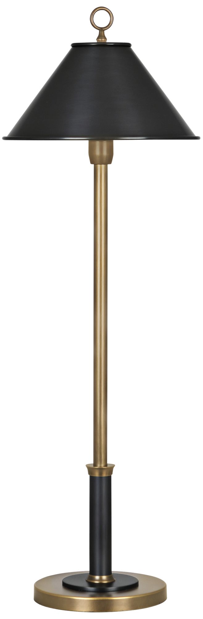 Image 2 Robert Abbey Aaron 31" High Brass and Bronze Buffet Table Lamp