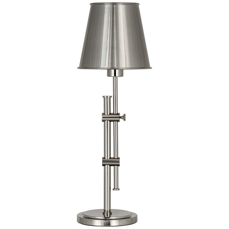 Image 1 Robert Abbey Aiden Double Pump Polished Nickel Desk Lamp